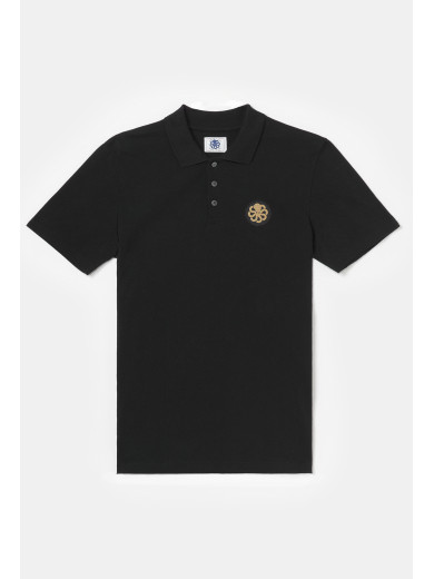"PEEBLE" Black Polo