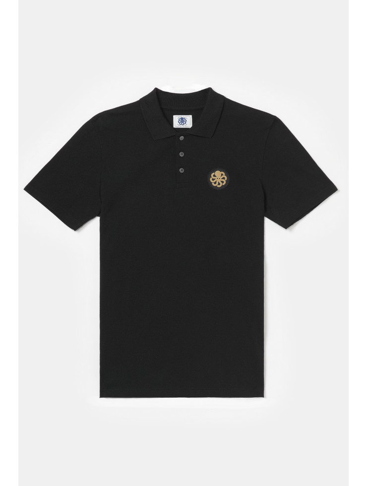 "PEEBLE" Black Polo