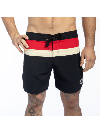 BOARDSHORT JON 1 STRIPE BLACK
