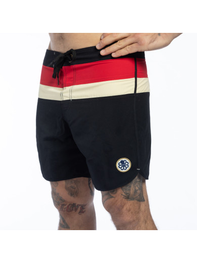BOARDSHORT JON 1 STRIPE BLACK