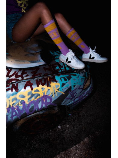 Mauve Mist Pajama Sock Party