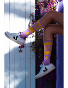 Mauve Mist Pajama Sock Party