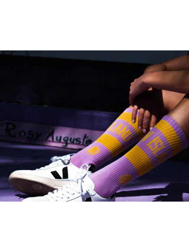 Mauve Mist Pajama Sock Party