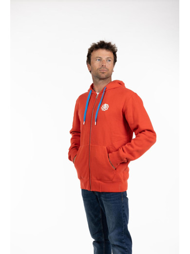 SWEAT HOODIE ZIPPED  Fresh Surf Team Red Clay