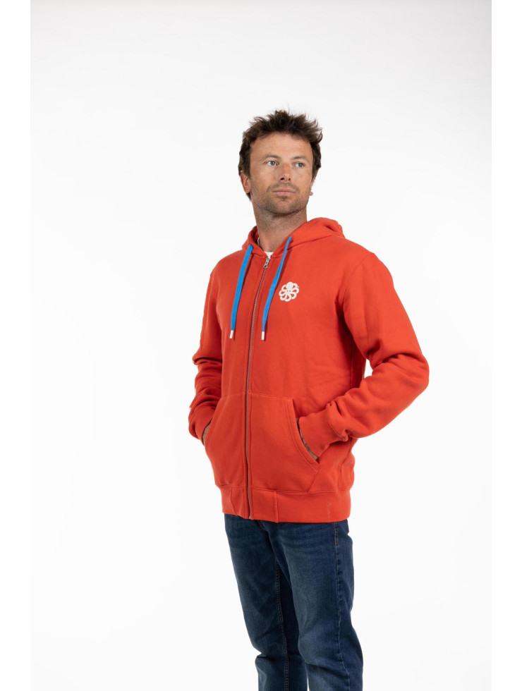 SWEAT HOODIE ZIPPED  Fresh Surf Team Red Clay