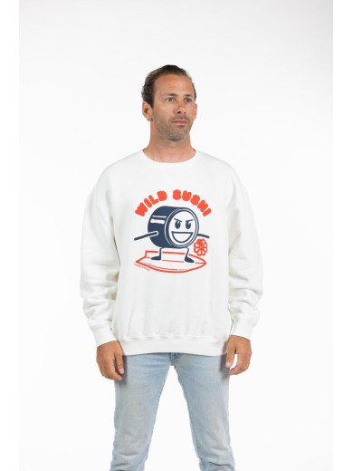 Loose Sweatshirt "Gustavo Sushi Coconut"