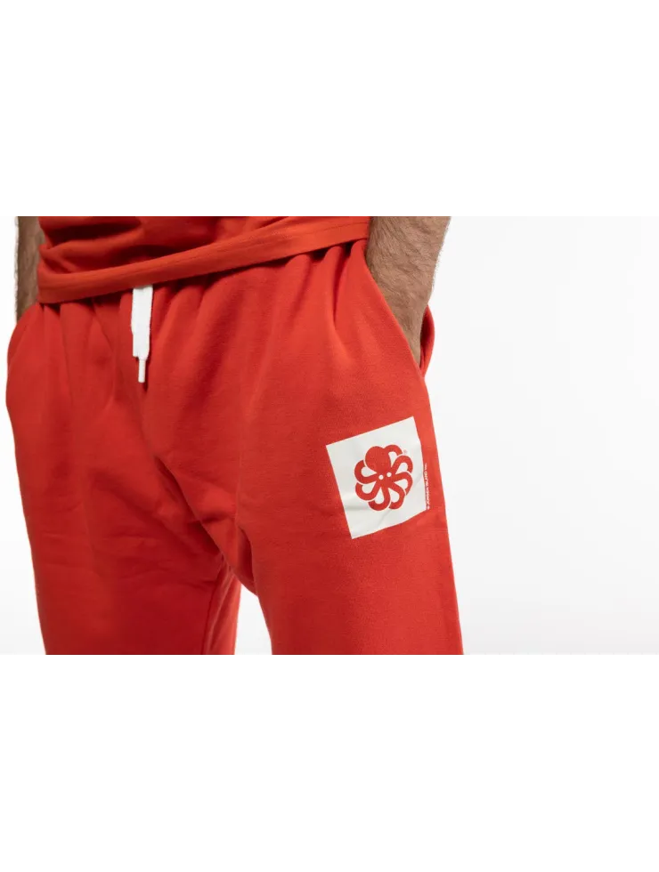 PANT LOOSE DUDE Colorblock Red Clay