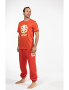 PANT LOOSE DUDE Colorblock Red Clay