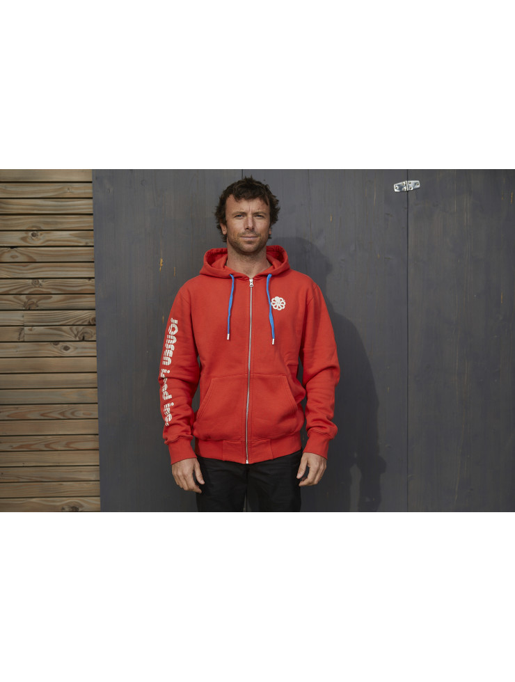 SWEAT HOODIE ZIPPED  Fresh Surf Team Red Clay