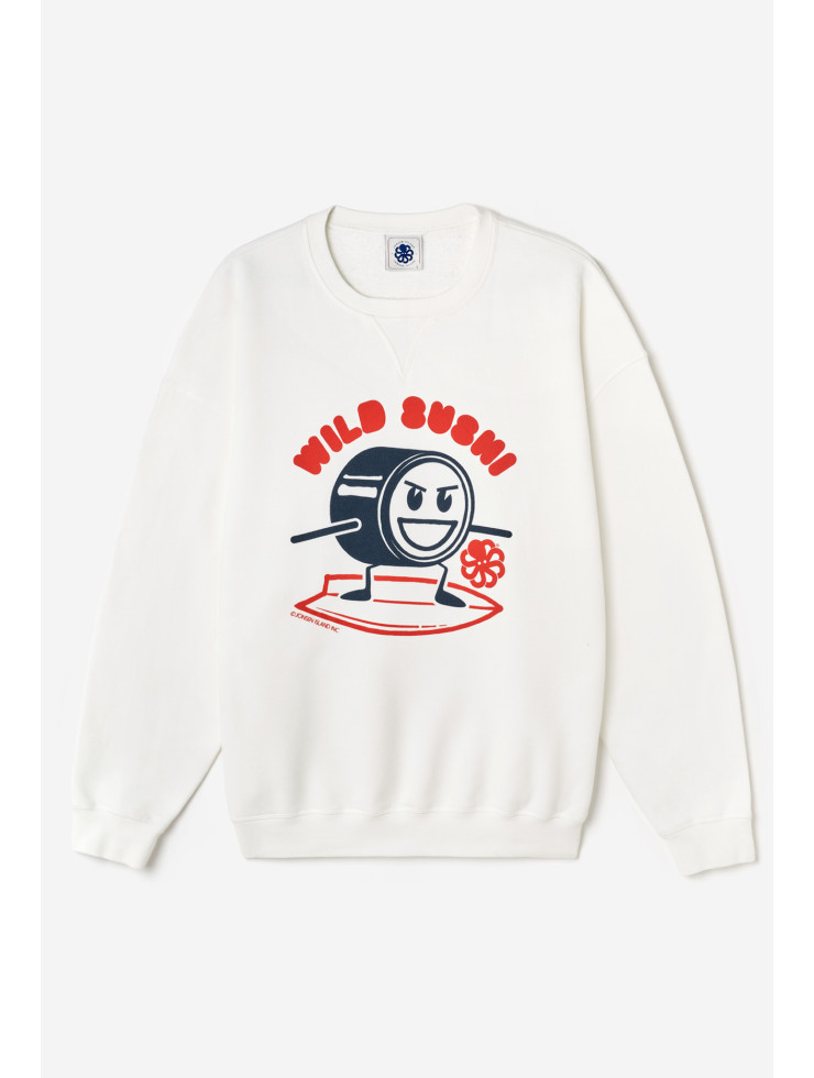 Loose Sweatshirt "Gustavo Sushi Coconut"