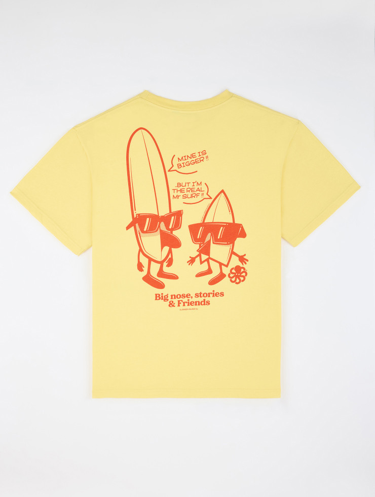 Comfort Fit Mr. Surf Yellow T-Shirt