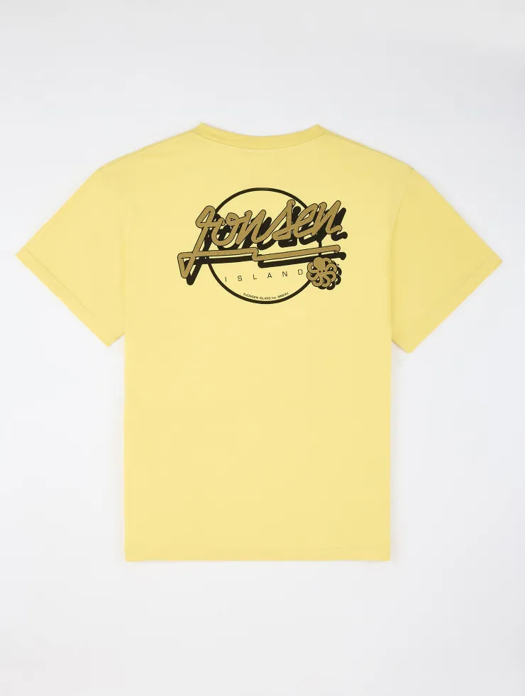 T-SHIRT CONFORT FIT BUBBLE SKATE YELLOW