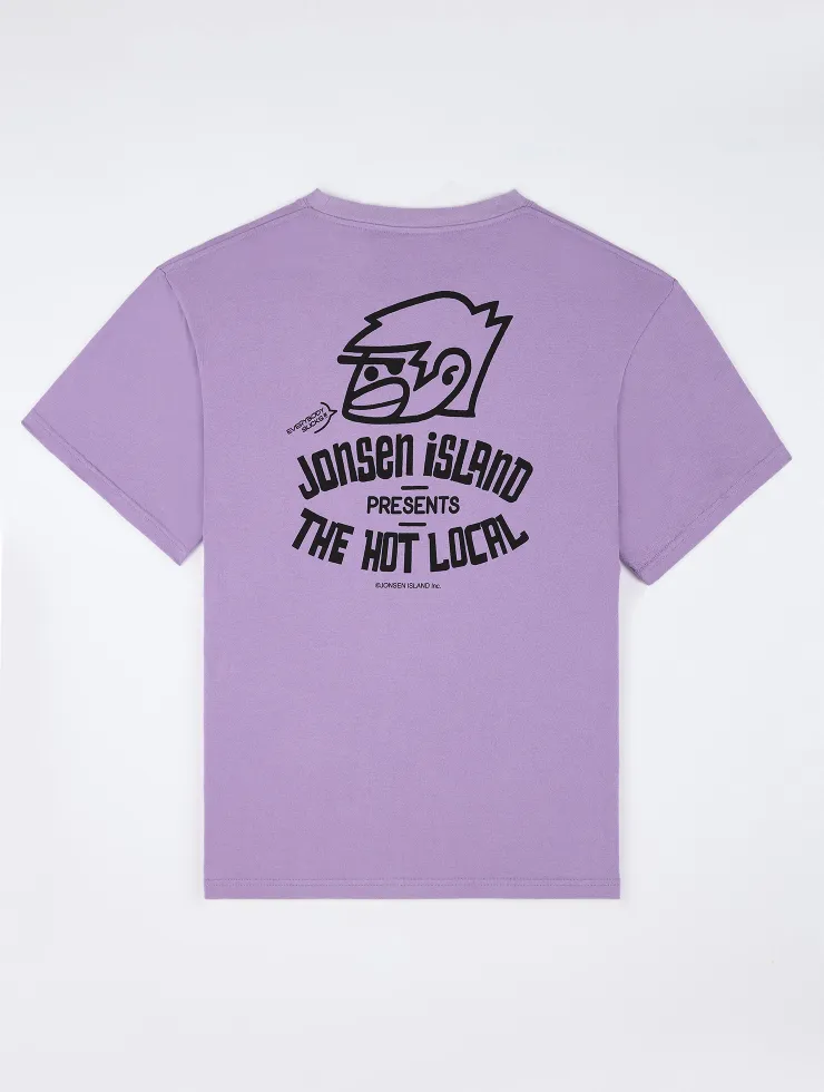 T-SHIRT CONFORT FIT HOT LOCAL MAUVE MIST