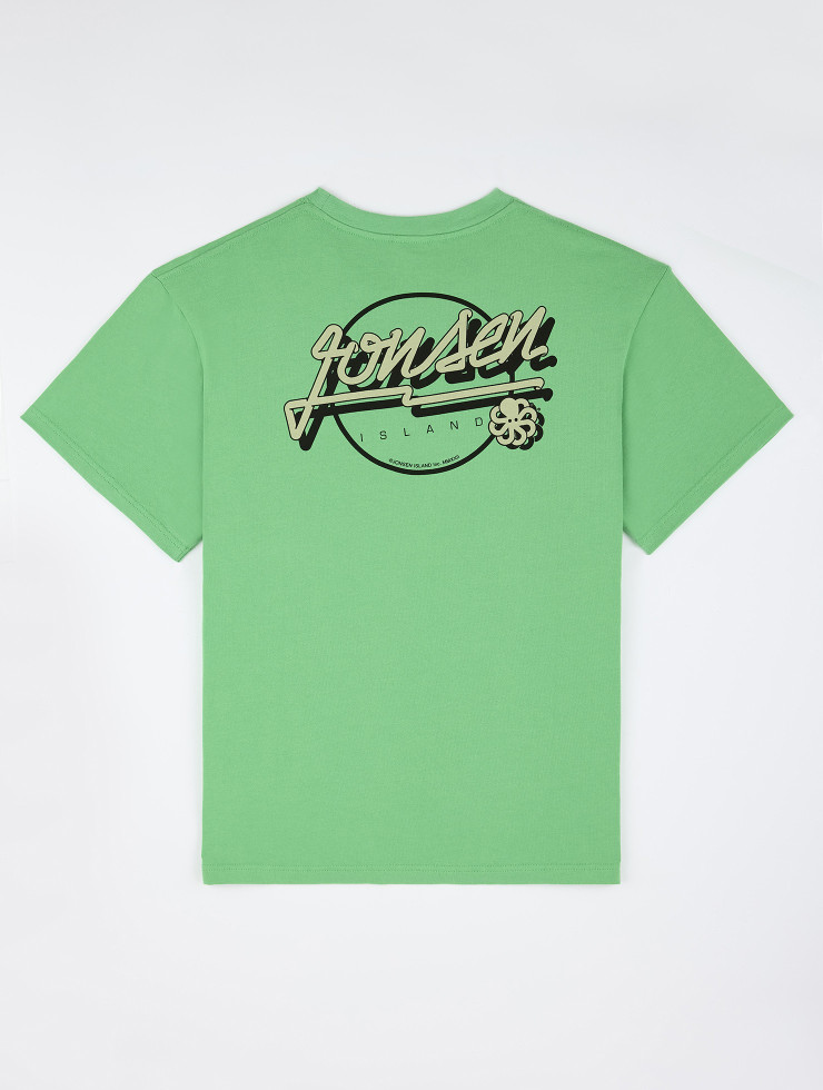 T-SHIRT CONFORT FIT BUBBLE SKATE GREEN