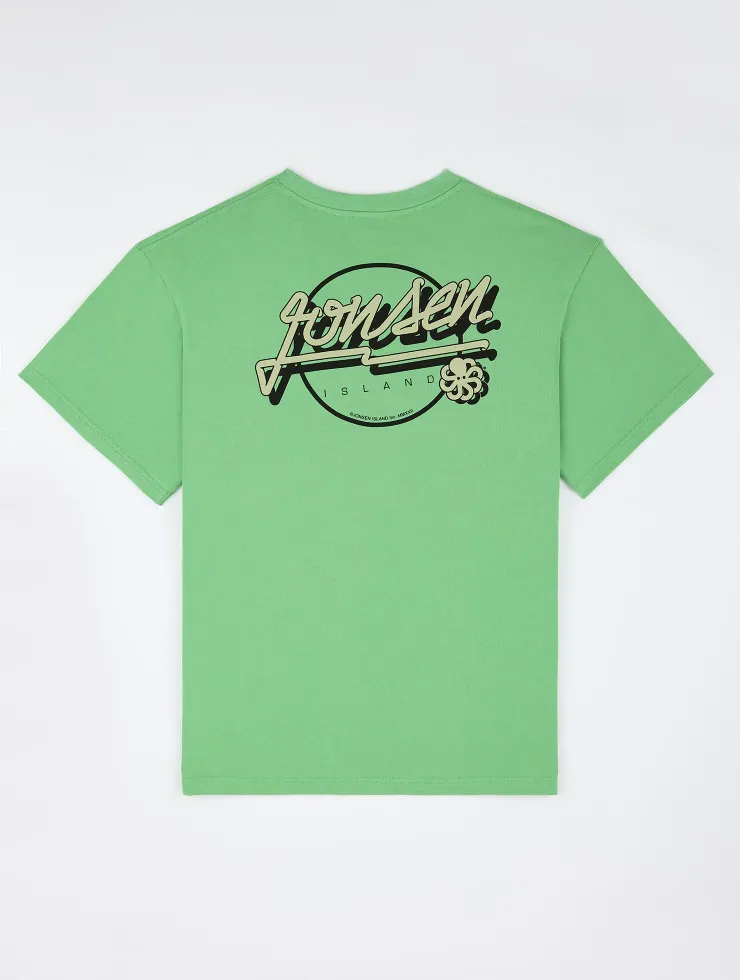 T-SHIRT CONFORT FIT BUBBLE SKATE GREEN