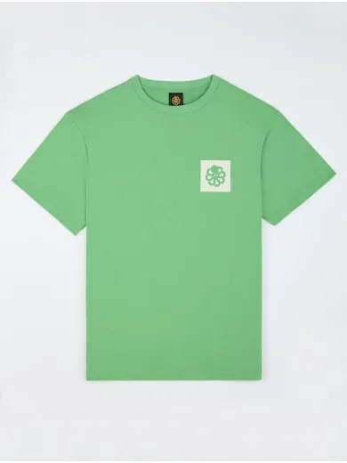 T-SHIRT CONFORT FIT COLORBLOCK GREEN