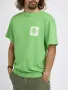 T-SHIRT CONFORT FIT COLORBLOCK GREEN