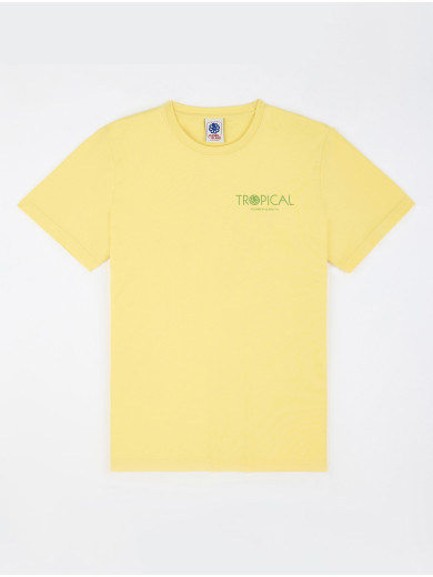 T-SHIRT CLASSIC TROPICAL PALM YELLOW