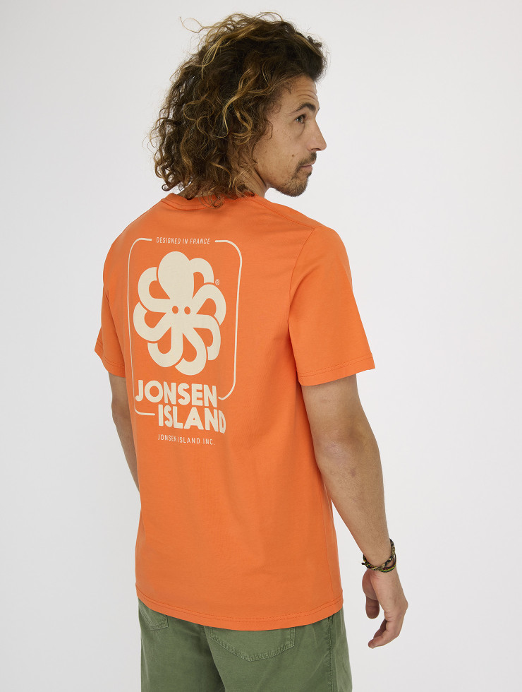T-SHIRT CLASSIC BIG LABEL CORAIL