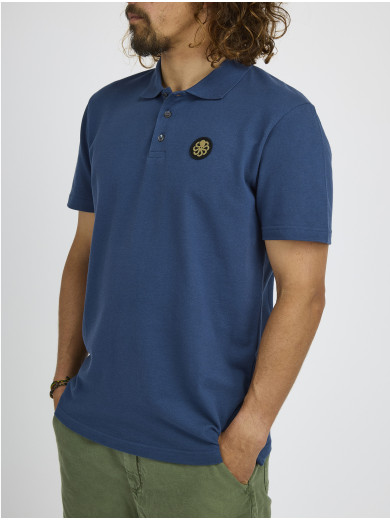 Navy Pebble Polo