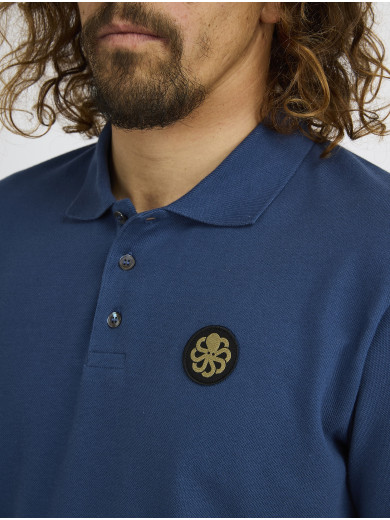 Navy Pebble Polo