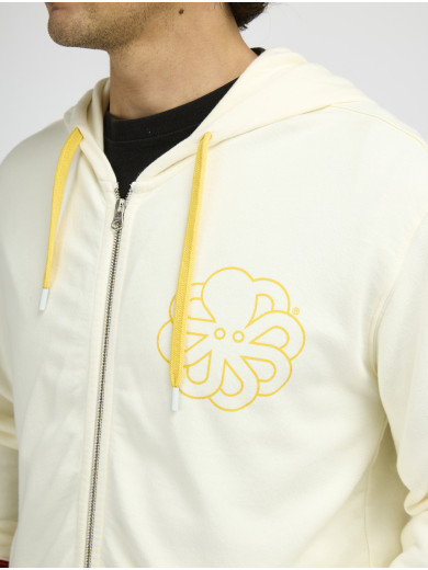 SWEAT HOODIE ZIPPE FRESH ROLLER COCONUT