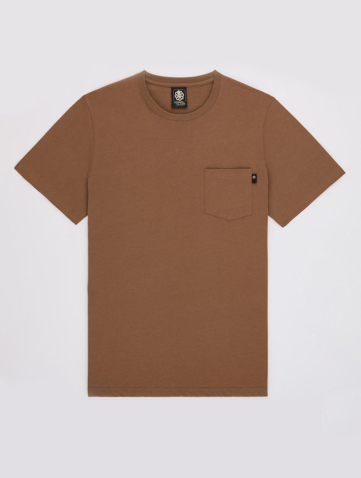 T-SHIRT CLASSIC POCKET MARLO BROWN