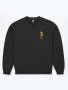GUSTAVO COMFORT PALM BIT BLACK SWEATSHIRT