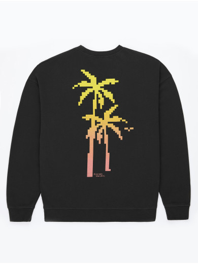 GUSTAVO COMFORT PALM BIT BLACK SWEATSHIRT