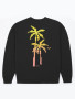 GUSTAVO COMFORT PALM BIT BLACK SWEATSHIRT
