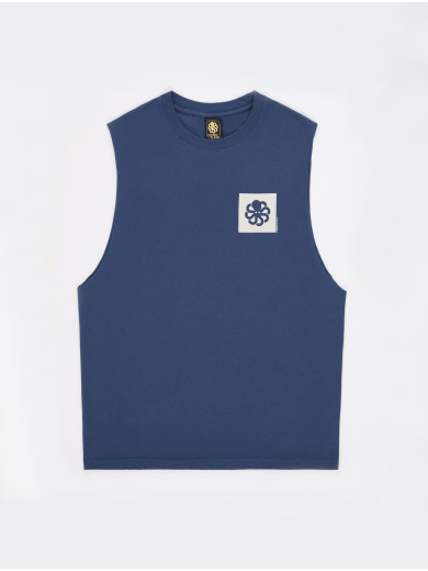 NAVY COLORBLOCK MARCEL TANK TOP