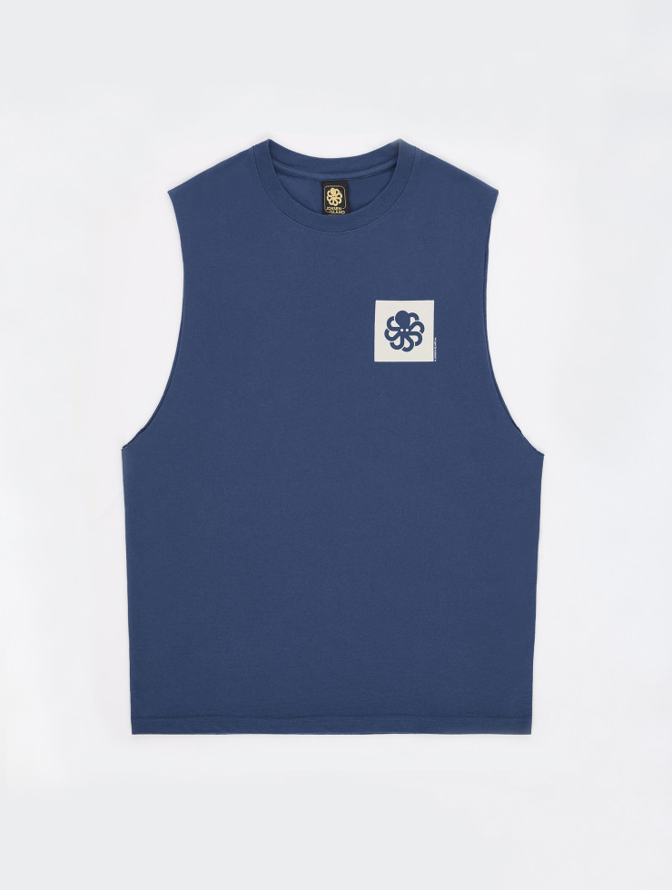 NAVY COLORBLOCK MARCEL TANK TOP