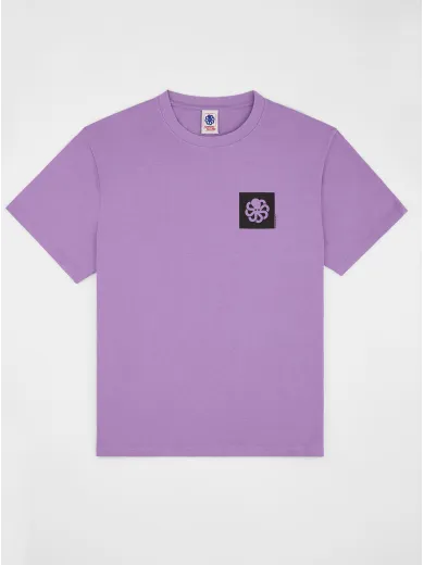 T-SHIRT CONFORT FIT COLORBLOCK MAUVE MIST