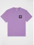 T-SHIRT CONFORT FIT COLORBLOCK MAUVE MIST