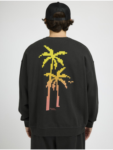 GUSTAVO COMFORT PALM BIT BLACK SWEATSHIRT