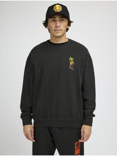 GUSTAVO COMFORT PALM BIT BLACK SWEATSHIRT