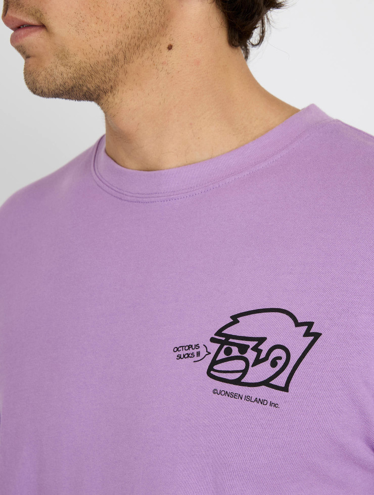 T-SHIRT CONFORT FIT HOT LOCAL MAUVE MIST