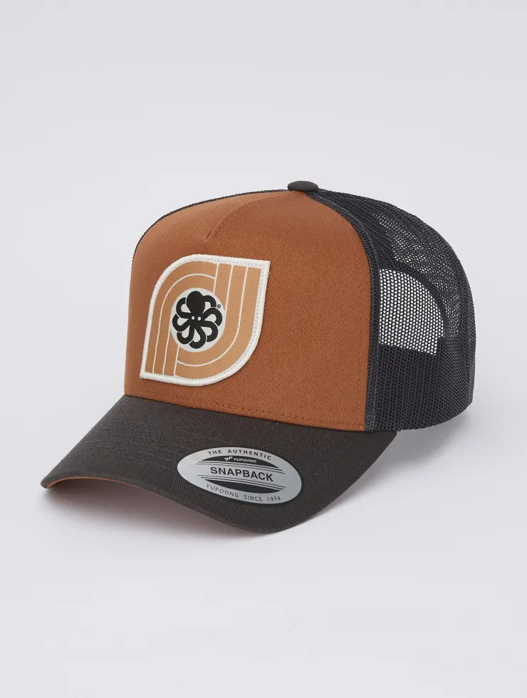 CASQUETTE TRUCKER DOUBLE J BROWN