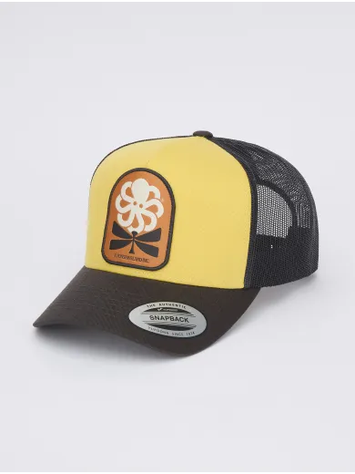 CASQUETTE TRUCKER FLOWER LOVE YELLOW