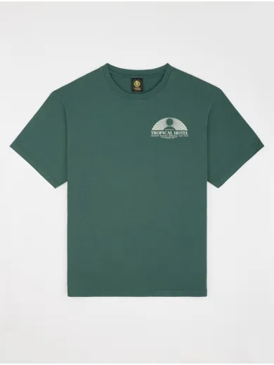 T-SHIRT CLASSIC TROPICAL HOTEL GREEN