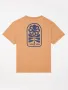 T-SHIRT CLASSIC FLOWER LOVE CARAMEL