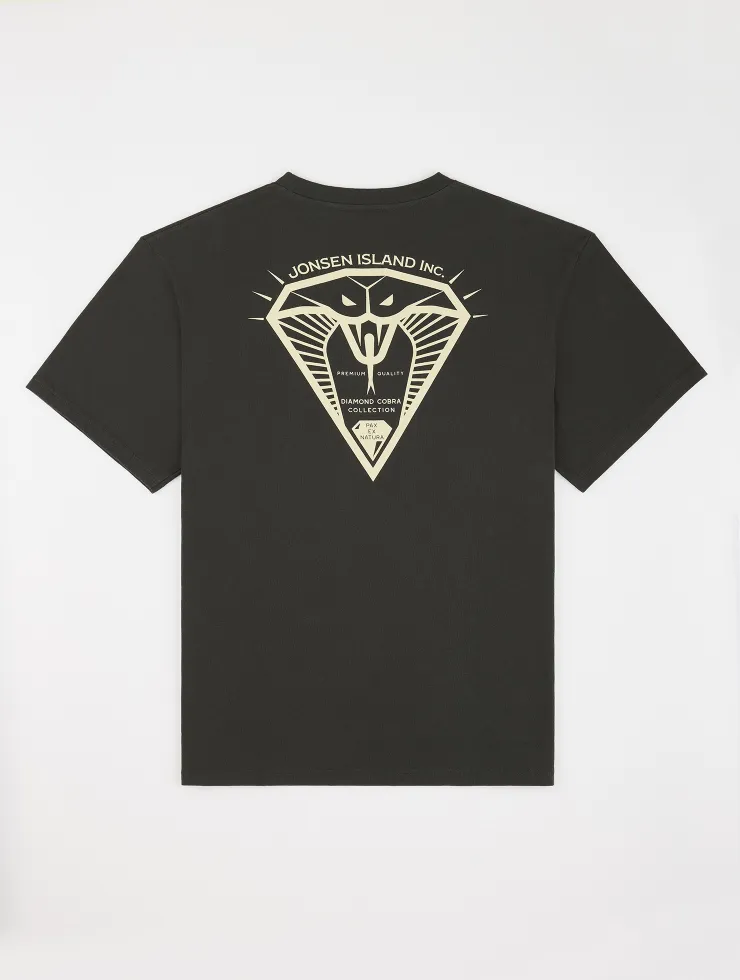 T-SHIRT CLASSIC DIAMOND COBRA CARBON BLACK