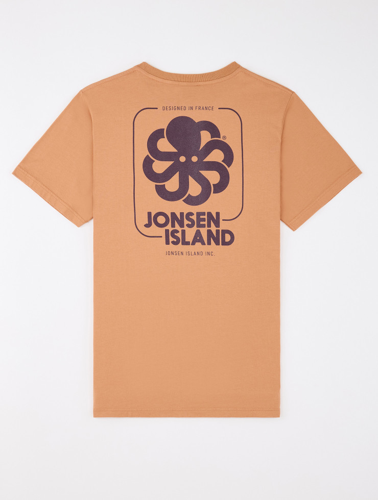 T-SHIRT CLASSIC BIG LABEL CARAMEL