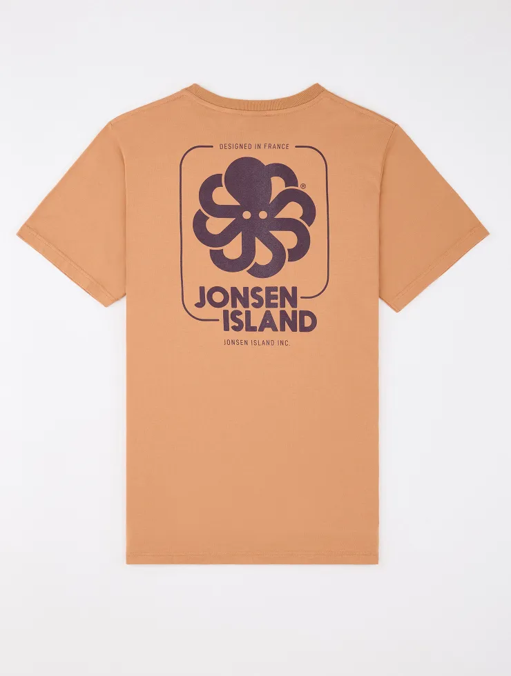 T-SHIRT CLASSIC BIG LABEL CARAMEL