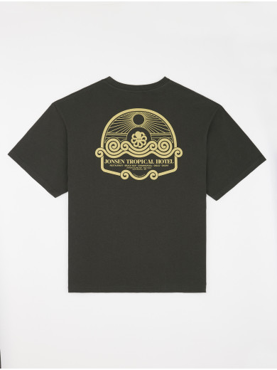 T-SHIRT CONFORT TROPICAL HOTEL CARBON BLACK