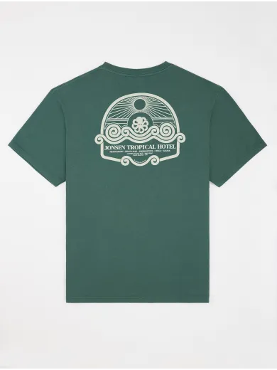 T-SHIRT CONFORT TROPICAL HOTEL GREEN