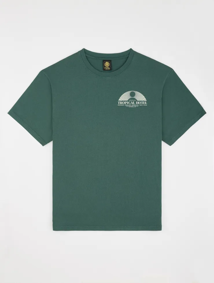 T-SHIRT CONFORT TROPICAL HOTEL GREEN