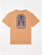 T-SHIRT CONFORT FLOWER LOVE CARAMEL