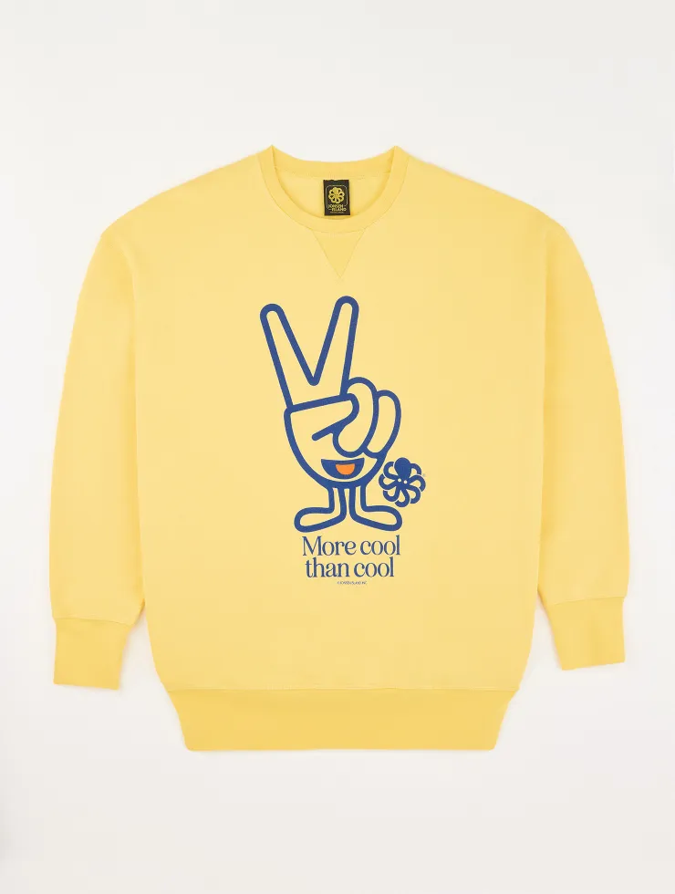 SWEAT SHIRT CONFORT GUSTAVO COOL HANDS YELLOW