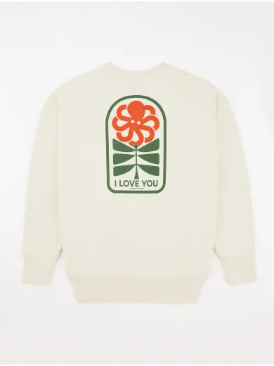 SWEAT SHIRT CONFORT GUSTAVO FLOWER LOVE COCONUT